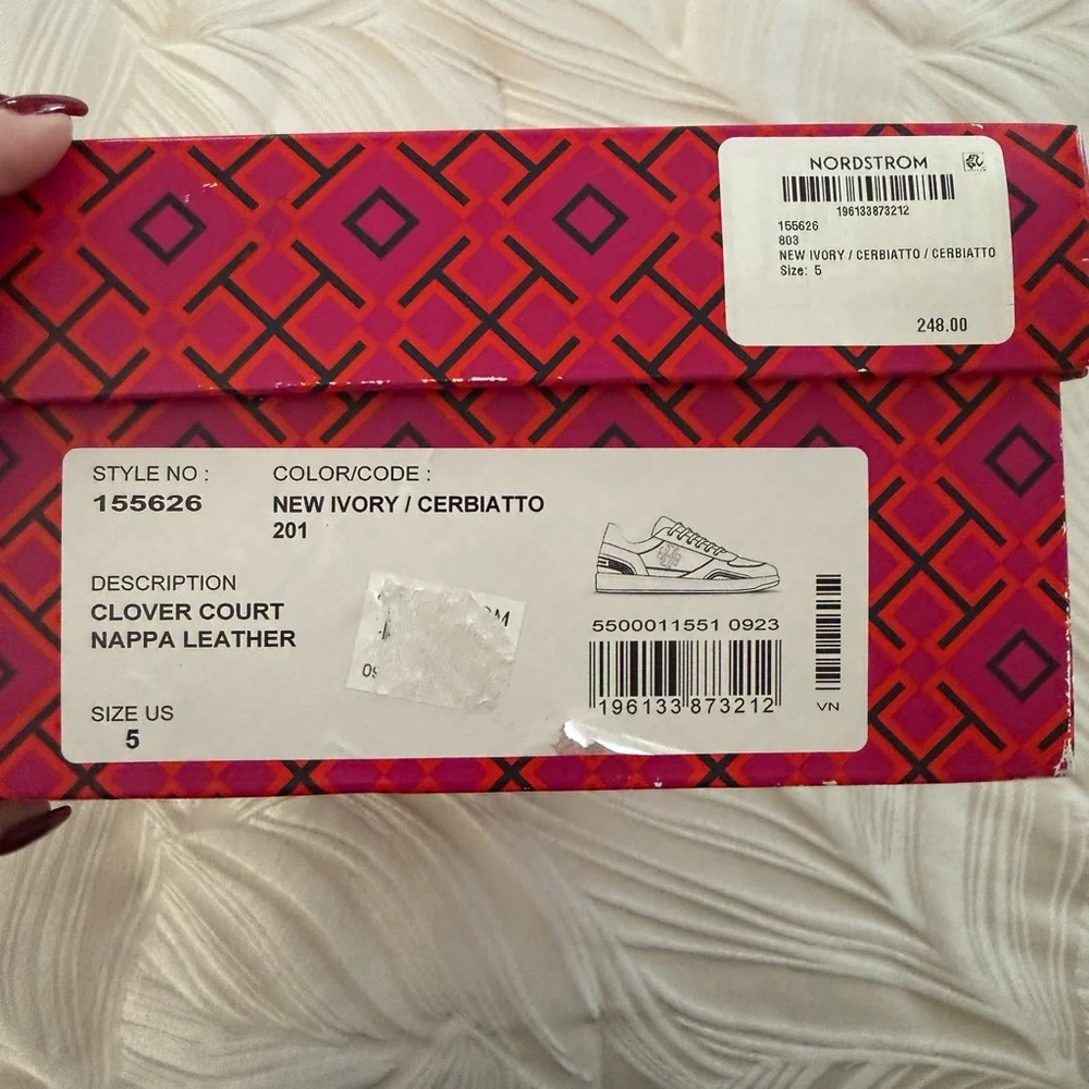 Tory Burch Clover Court Sneakers - Picture 8 of 8